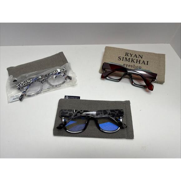 Peepers + Ryan Simkhai Reading Glasses Cheaters 3.00 Blue Light Women’s New main image 4